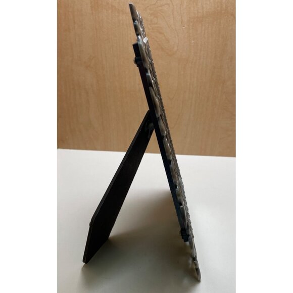 Vintage Ornate Silver-Tone Metal Picture Frame With Intricate Scroll Design - Picture 3 of 13